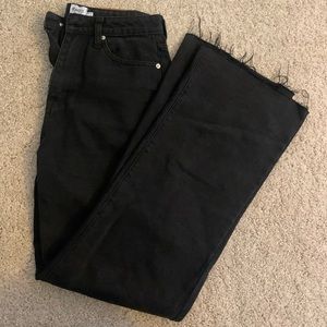 Princess polly straight / wide leg black jean